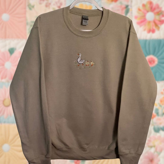 Small Beige Ducklings Sweatshirt