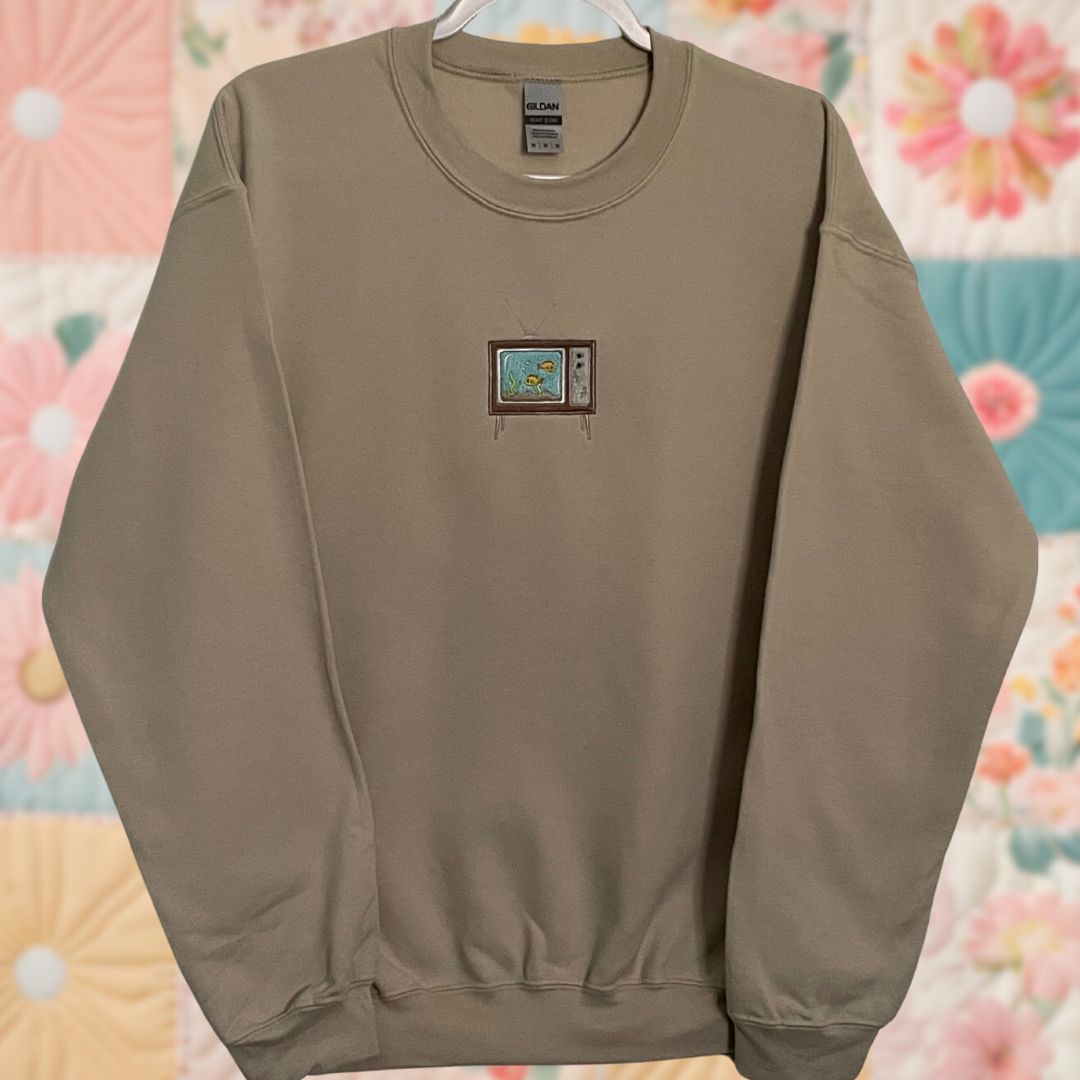 Retro TV Aquarium Sweatshirt