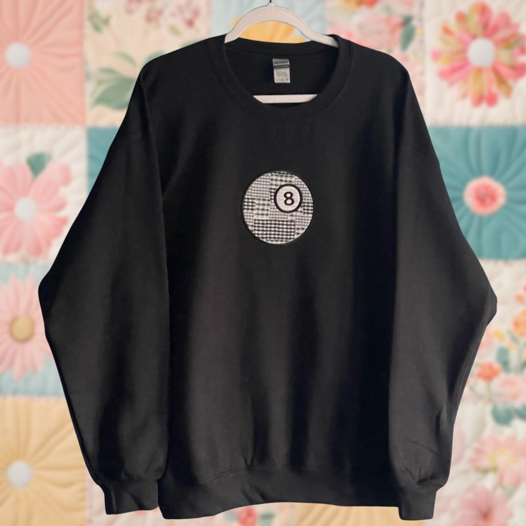 8 Ball Gingham Sweatshirt