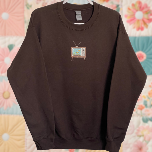 Retro TV Aquarium Sweatshirt