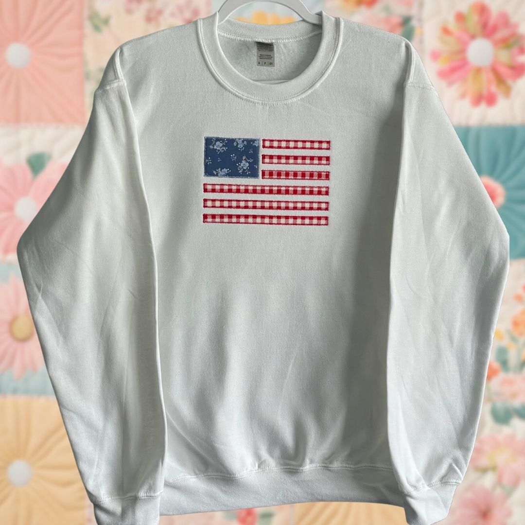 Gingham Flag Sweatshirt