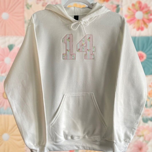 14 Floral Stripe Hoodie