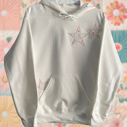 3 Star Floral Stripe Hoodie