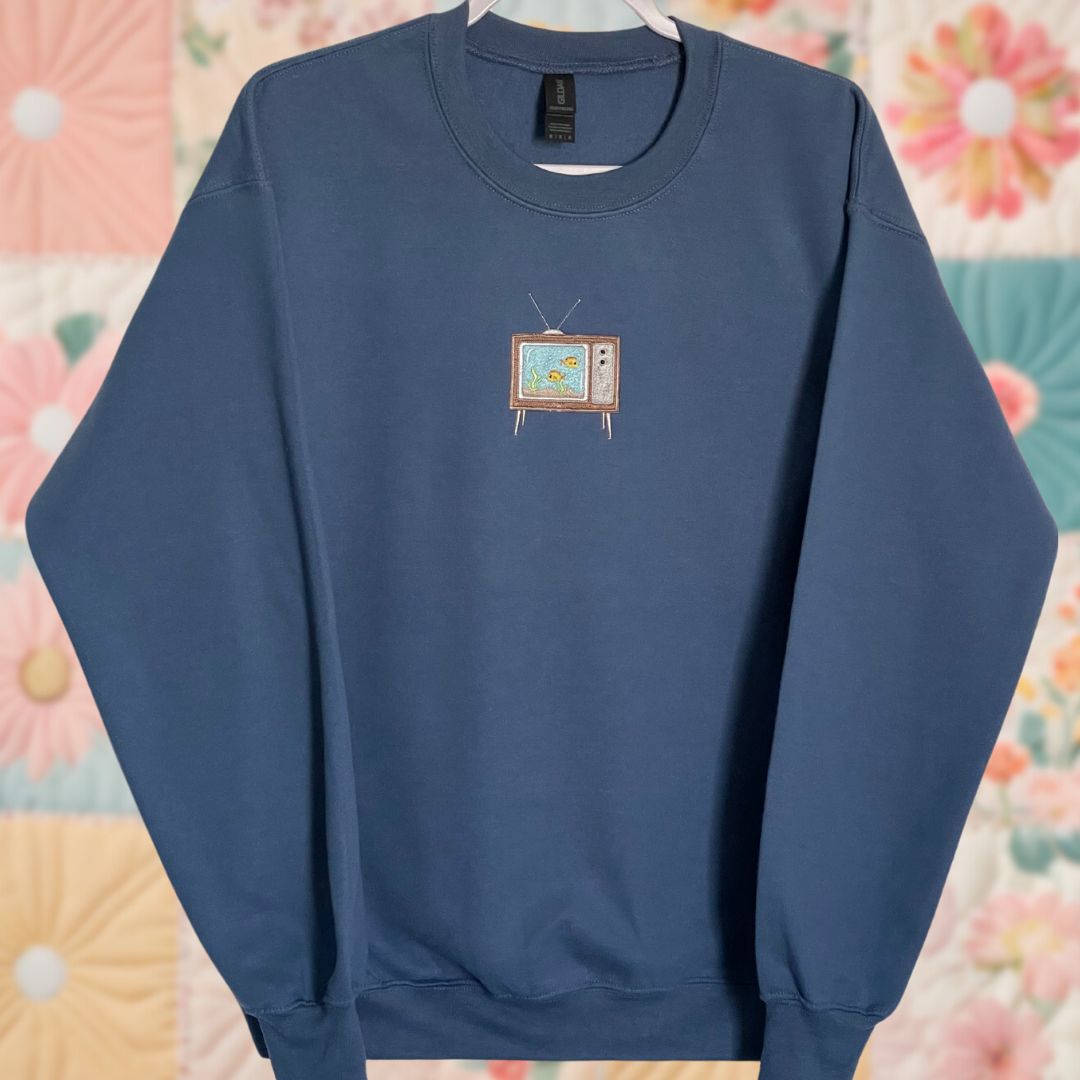 Retro TV Aquarium Sweatshirt