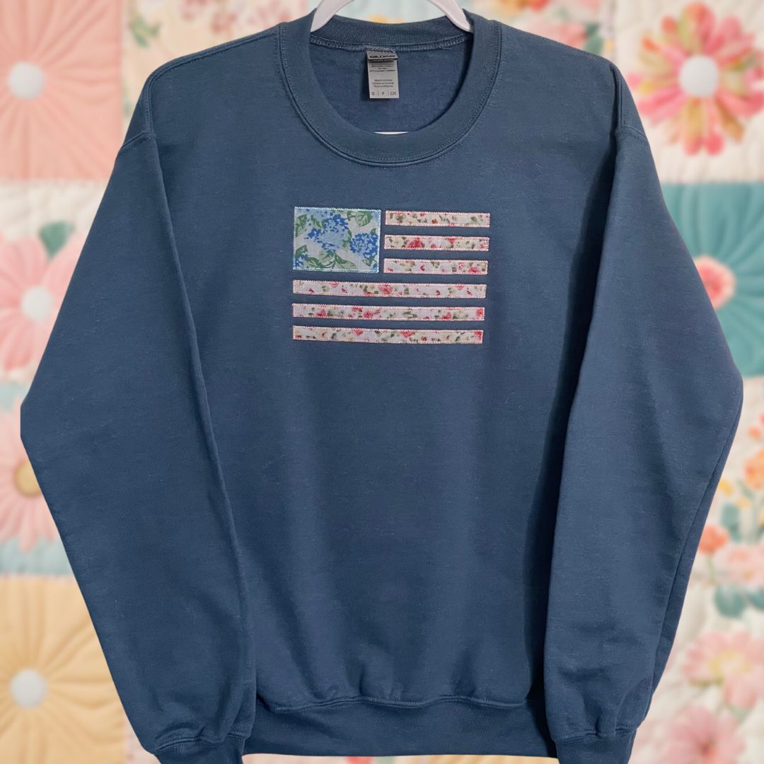 Floral Flag Sweatshirt