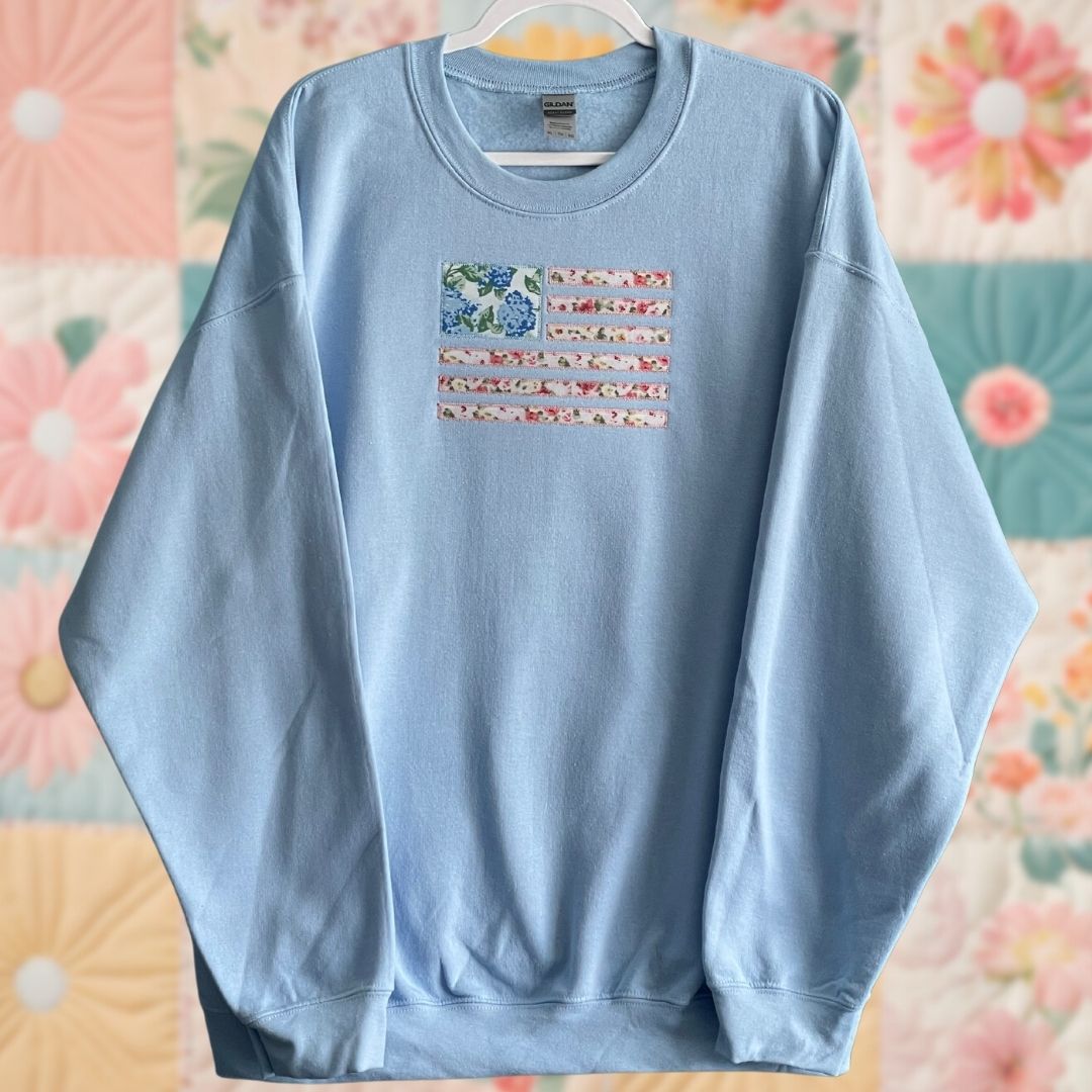 Floral Flag Sweatshirt