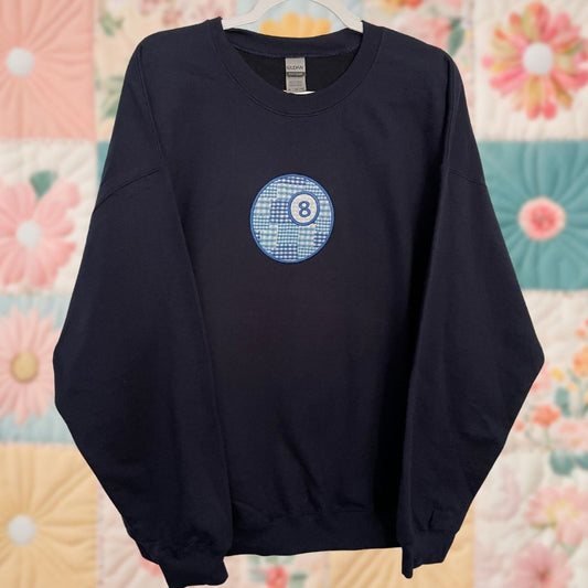 8 Ball Gingham Sweatshirt