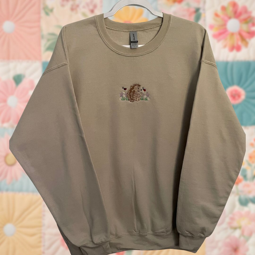 Large Spring Hedgehog Sweatshirt