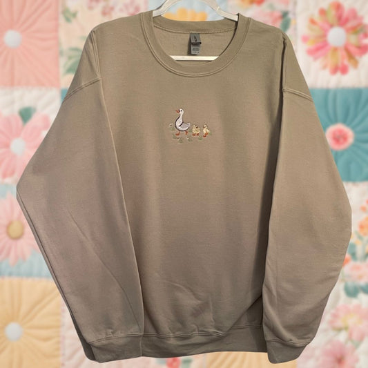 Large Beige Ducklings Sweatshirt