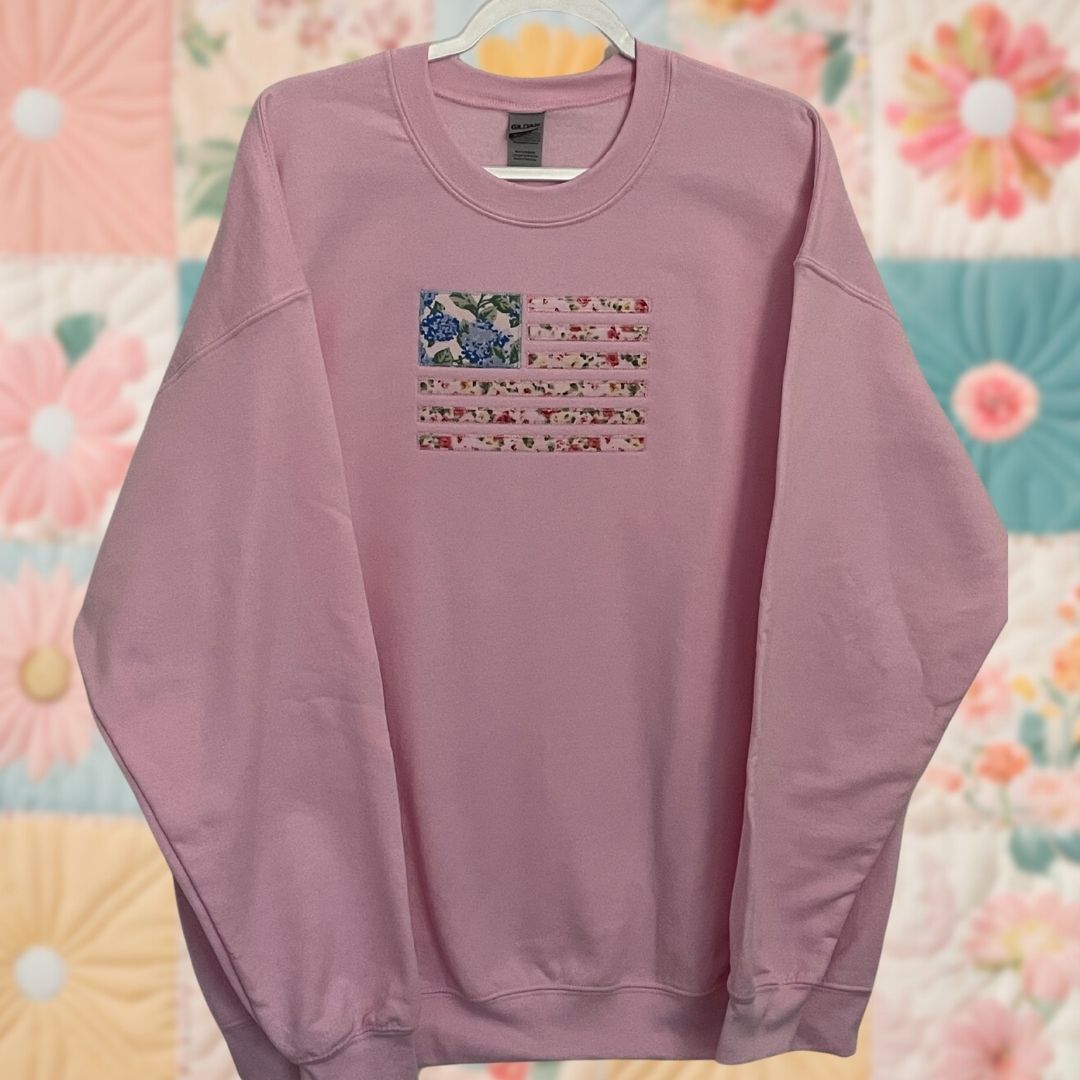 Floral Flag Sweatshirt