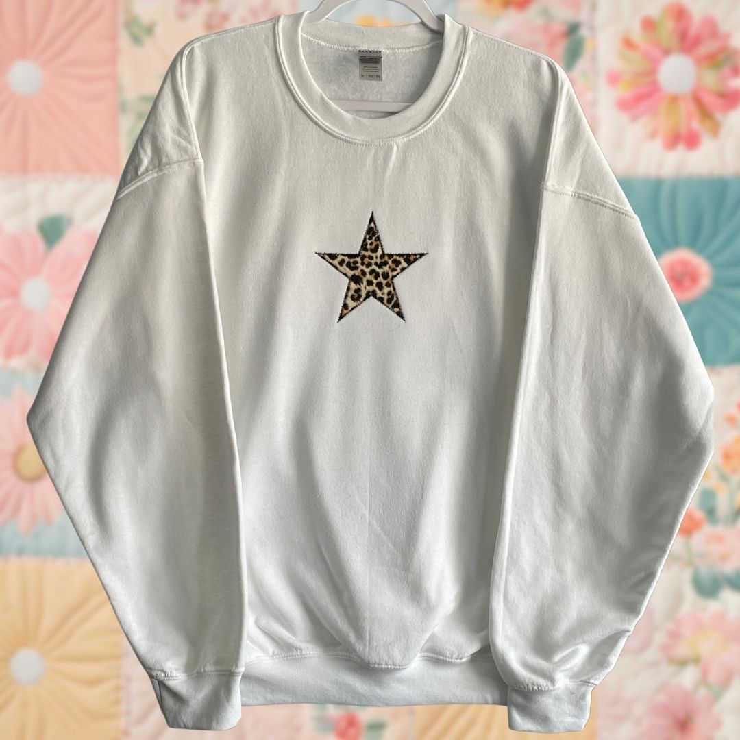 XL Leopard Star Sweatshirt