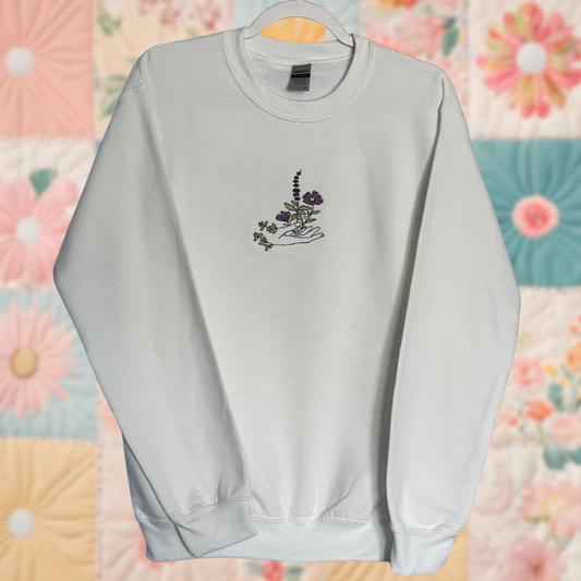 Flower Hand Sweatshirt