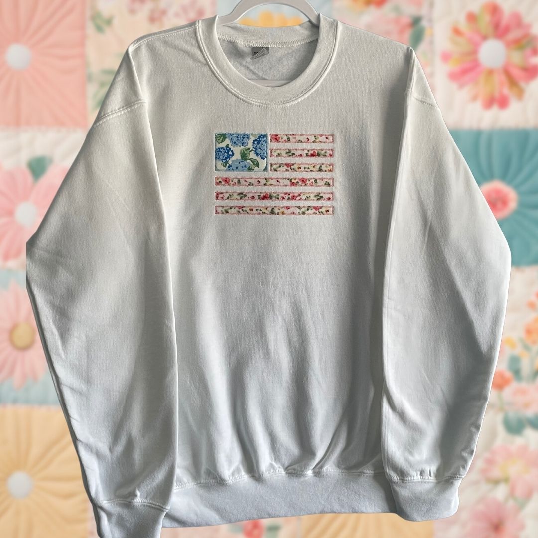 Floral Flag Sweatshirt